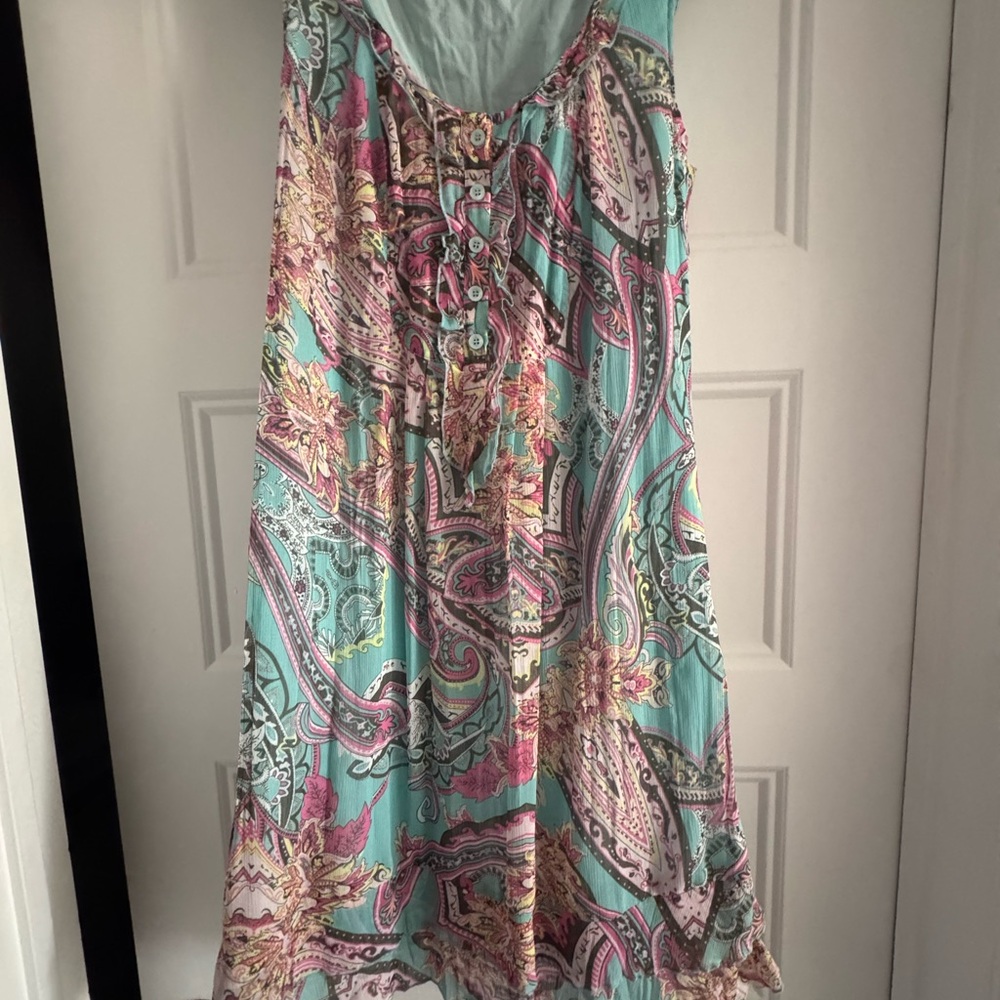 Marc Aurel Sleeveless Paisley Dress